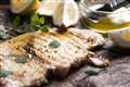 Grilled swordfish steak with mint lime salsa
