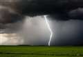 Weather warning for thunderstorms