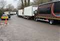 Police issue fines to lay-by lorries