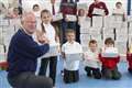 Falkland pupils fill their shoeboxes