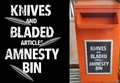 Hundreds of knives handed in and more than 50 arrested as police clamp down on knife crime