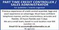 PART TIME CREDIT CONTROLLER / SALES ADMINISTRATOR
