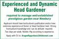 Head Gardener Required