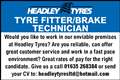 Tyre Fitter / Brake Technician Required