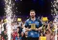 Treble delight for Luke Humphries