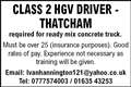 Class 2 HGV driver - Thatcham