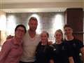 Andrew 'Freddie' Flintoff latest celebrity to visit Nando's in Newbury