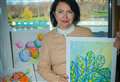 Ukrainian 'fluid artist' Nadia would like to show her work 
