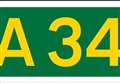 A34 shut north of Newbury