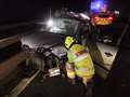 'Lucky escape' for driver following collision on the M4