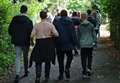 Pupils walk for wellbeing