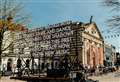 Light poem visits town