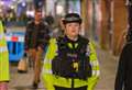Police officers talk the first time in uniform and using blue lights