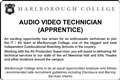 AUDIO VIDEO TECHNICIAN (APPRENTICE) - required