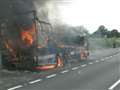 Lorry fire causing delays on A34