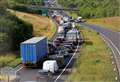Lane shut after crash on A34