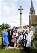 Villagers mark rededication of Woolhampton war memorial