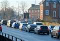 Traffic builds in central Newbury as road closes for roadworks