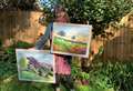 Artist celebrates wedding anniversary by exhibiting work in town she got engaged