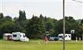 Travellers leave Dunstan Green 