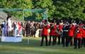 Beating retreat at Denison Barracks 