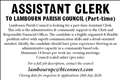 ASSISTANT CLERK REQUIRED