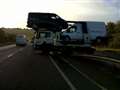 A34 at East Ilsley fully open after car transporter accident
