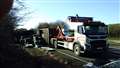 A34 shut southbound at Wash Common