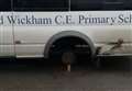 Village school minibus vandalised in 'bizarre' fashion