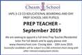 PREP TEACHER REQUIRED