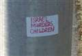 ‘Offensive’ sticker spotted on lamppost