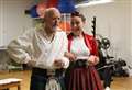 Hospital staff rehearsing for January panto performance
