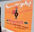 Nando's due to open its doors today (Weds)
