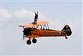 82-year-old daredevil completes second charitable wing walk