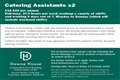 Catering Assistants required
