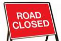 Main road shut for three weeks