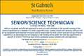 Senior Science Technician required