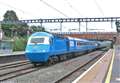 Newbury welcomes a passing blue Devonian Pullman