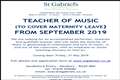 Teacher of Music Required