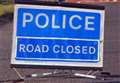 Car and motorbike crash closes A340 