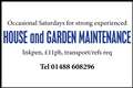 house and garden maintenance required