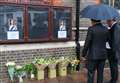 Flowers laid for the Queen, the 'most famous person in the world'