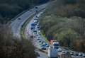 Multi-vehicle crash closes A34