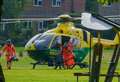 Multi-emergency service response to serious medical emergency on construction site