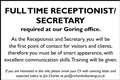 Full time Receptionist/Secretary required