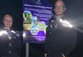Police officers seize drug paraphernalia