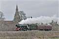 The Flying Scotsman travelling through Stratfield Mortimer
