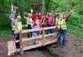 Village builds bridge to mark Platinum Jubilee