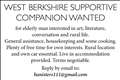 West Berkshire Supportive Companion Wanted
