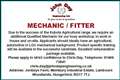 MECHANIC / FITTER REQUIRED